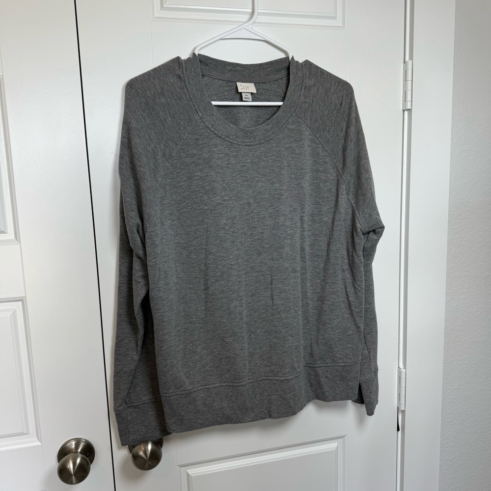 a new day Gray Crewneck Lightweight Sweatshirt